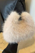 Jessica Bara Amiana Faux Fur Shoulder Purse