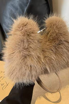 Jessica Bara Amiana Faux Fur Shoulder Purse