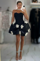 Jessica Bara Arala Strapless Tube Mini Dress