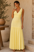 Jessica Bara Arlette Knit Maxi Dress