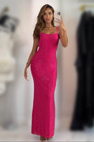 Jessica Bara Felia Long Version Crystal Backless Gown