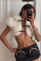 Jessica Bara Asvela Fur Top