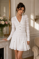 Jessica Bara Avirelle Long Sleeve Mini Dress