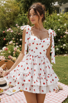 Jessica Bara Azmeca Ruffle Mini Dress