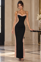 Jessica Bara Bafy Lace Trimmed Maxi Dress