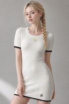 Jessica Bara Bean Knitted Mini Dress