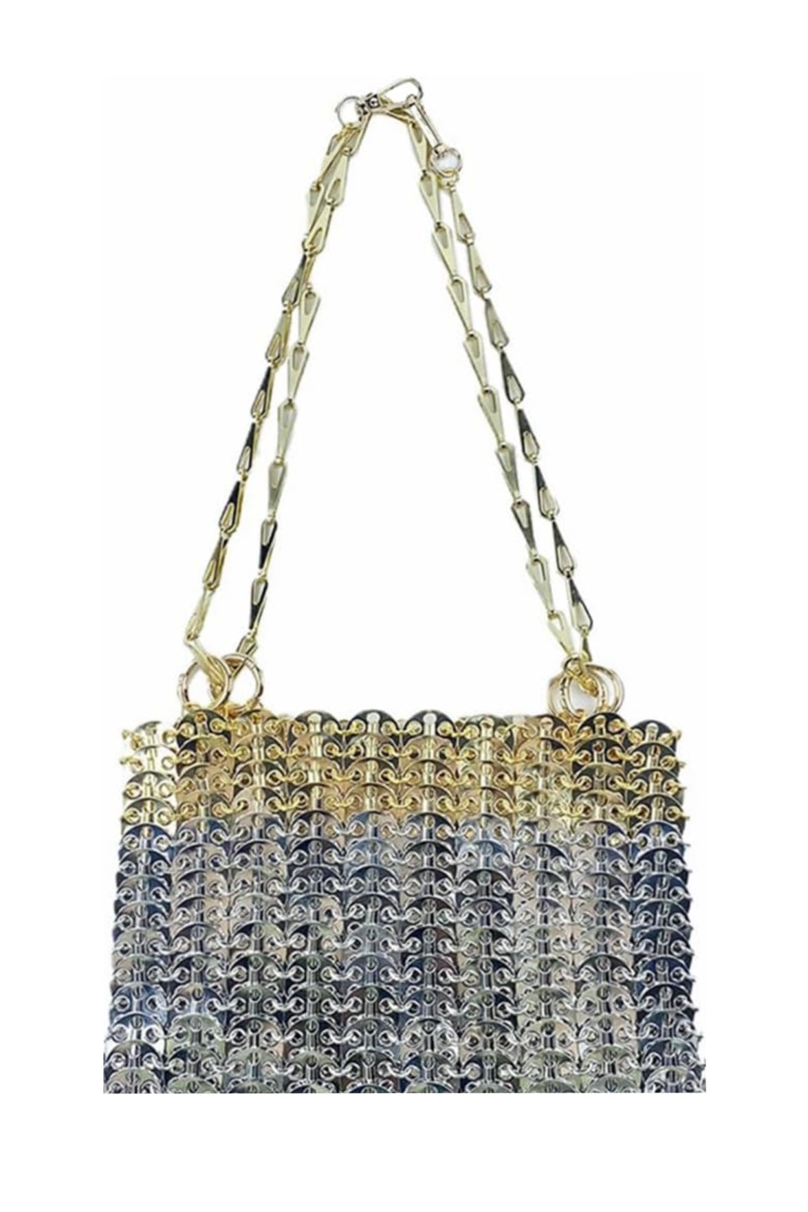 Jessica Bara Bella Metal Chain Handbag