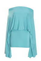 Jessica Bara Bora Off The Shoulder Bell Sleeve Mini Dress