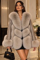 Jessica Bara Caronie Fur Coat