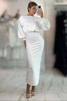 Jessica Bara Corrie Maxi Dress with Sweater Two Piece Set
