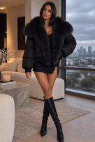 Jessica Bara Elva Fur Puffer Jacket