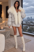 Jessica Bara Elva Fur Puffer Jacket