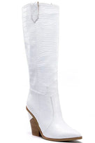 Jessica Bara Emmett Embossed Leather Boots