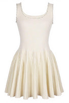 Jessica Bara Evra Pleated Mini Dress