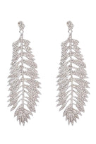 Jessica Bara Frances Feather Rhinestone Drop Earrings