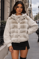 Jessica Bara Hempy Fur Hooded Jacket