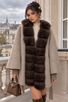 Jessica Bara Hyacinth 2 Fur Belted Coat