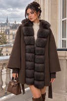 Jessica Bara Hyacinth 2 Fur Belted Coat