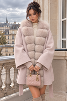 Jessica Bara Hyacinth 2 Fur Belted Coat