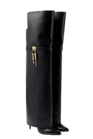 Jessica Bara Irowa Leather Cuffed Knee Boot