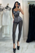 Jessica Bara Juna Crystal Jumpsuit