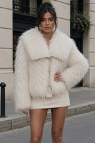 Jessica Bara Kali Fur Coat