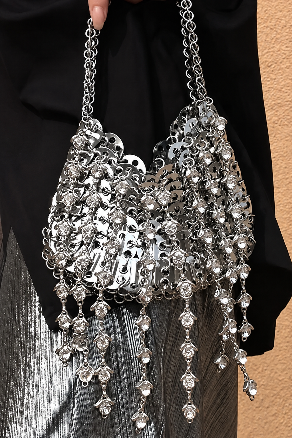 Jessica Bara Kashmira Metal Handbag