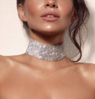 SALE Jessica Bara Kyra Rhinestone Choker Necklace
