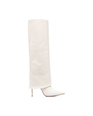 Jessica Bara Leather Amber Cuffed Knee High Boot