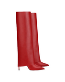 Jessica Bara Leather Amber Cuffed Knee High Boot