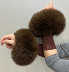 Jessica Bara Liren Fur Knit Cuffs