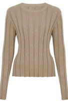 Jessica Bara Masia Long Sleeve Glitter Top