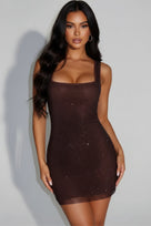 Jessica Bara Mekazie Metallic Mini Dress