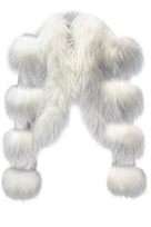 Jessica Bara Nancey Leather Fur Coat