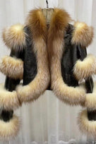 Jessica Bara Nancey Leather Fur Coat