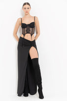 Jessica Bara Nilara Slit Maxi Skirt