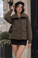 Jessica Bara Rosi Knit Collared Jacket