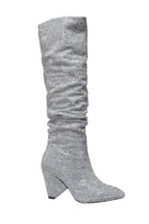 Jessica Bara Royalty Rhinestone Chunky Heeled Boot