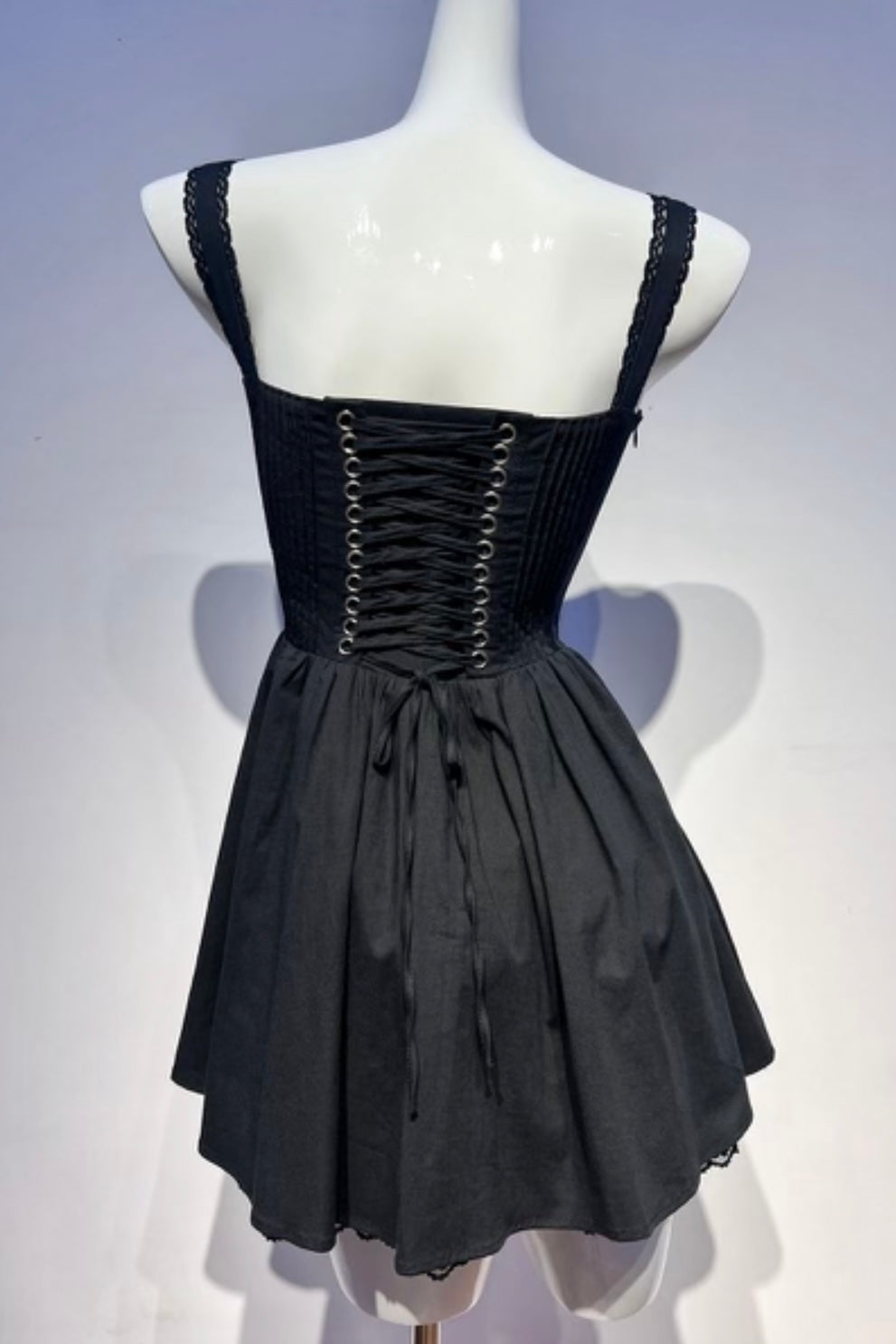 knee length dresses for ladies Jessica Bara Sasha Corset Lace Trim Mini Dress – JESSICA BARA