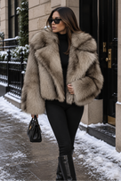 Jessica Bara Shahel Fur Coat
