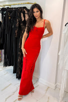 Jessica Bara Sheroa Cut Out Maxi Dress