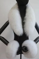 Jessica Bara Shiza Fur Collar Cuffs