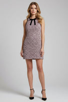Jessica Bara Tecra Tweed Ribbon Mini Dress