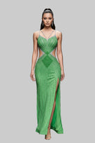 Jessica Bara Tina Crystal Cut Out Gown