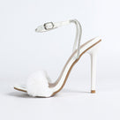 Jessica Bara Yeshie Fur Sandal Heel