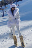 Jessica Bara Yolanda Fur Belted Coat