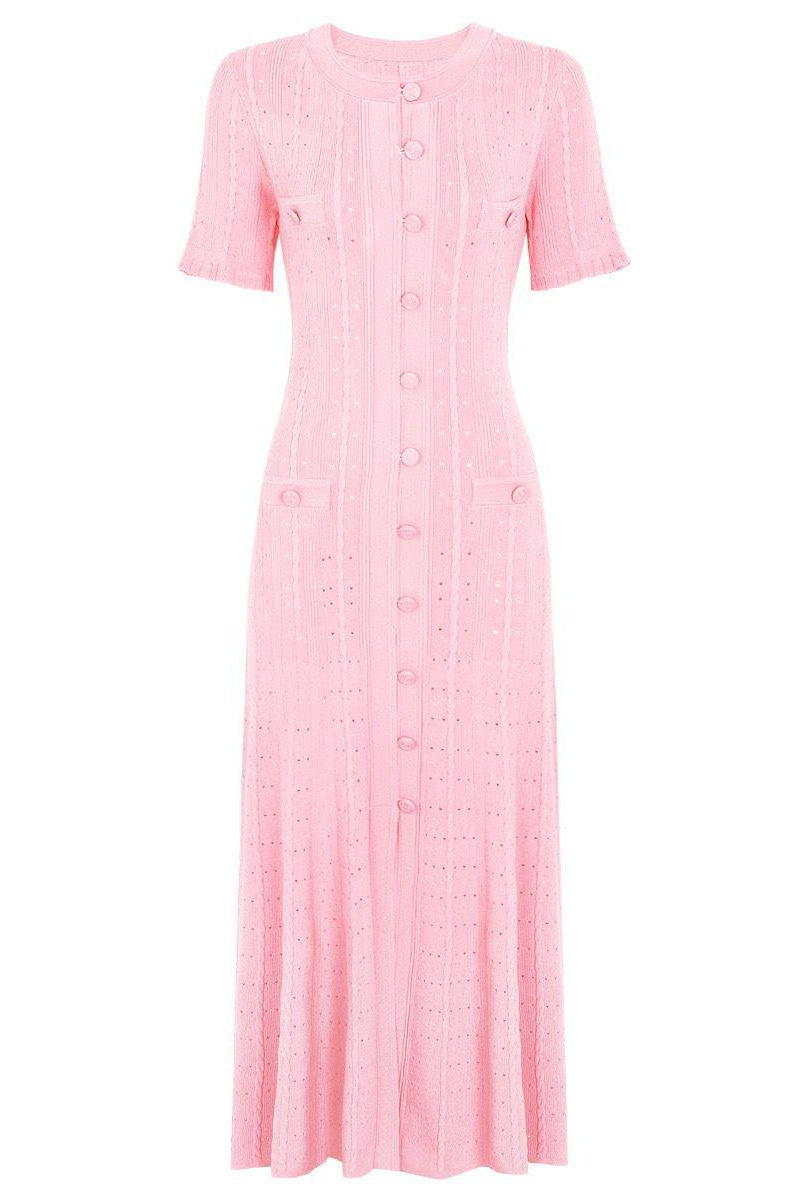 Jessica Bara Zarave Knit Maxi Dress