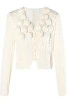 SALE Jessica Bara Zarena Knit Flower Cardigan