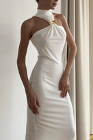 Jessica Bara Zendi Choker Maxi Dress