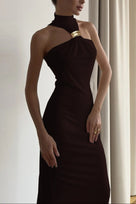 Jessica Bara Zendi Choker Maxi Dress
